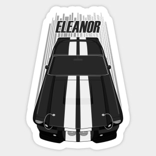 Ford Mustang Shelby GT500 Eleanor 1967 Fastback - Black and White Stripes Sticker